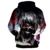 Tokyo Ghoul 3D Printed Hoodie/Zipper Hoodie