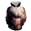 Tokyo Ghoul 3D Printed Hoodie/Zipper Hoodie