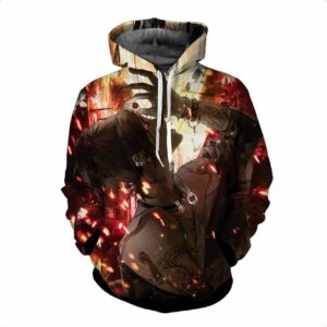 Tokyo Ghoul 3D Printed Hoodie/Zipper Hoodie