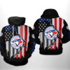 Toronto Blue Jays MLB US Flag 3D Printed Hoodie/Zipper Hoodie