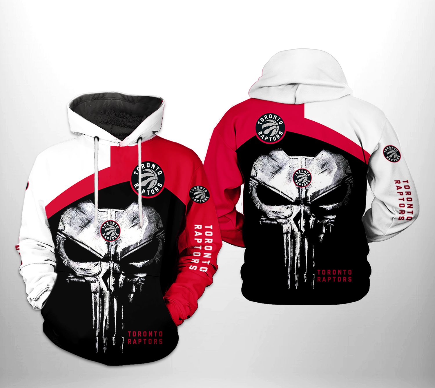 Toronto Raptors NBA Skull Punisher Team 3D Printed Hoodie/Zipper Hoodie -  Travels in Translation