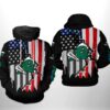 Tulane Green Wave NCAA US Flag 3D Printed Hoodie/Zipper Hoodie