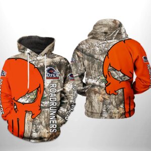 UTSA Roadrunners NCAA Camo Veteran Hunting 3D Printed Hoodie/Zipper Hoodie