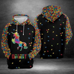 Unicorn Austism 3D Printed Hoodie/Zipper Hoodie