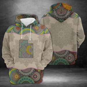 Utah Mandala 3D Printed Hoodie/Zipper Hoodie