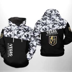 Vegas Golden Knights NHL Camo Veteran 3D Printed Hoodie/Zipper Hoodie