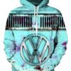 Volkswagen Bus 3D Printed Hoodie/Zipper Hoodie