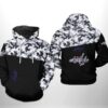 Washington Capitals NHL Camo Veteran 3D Printed Hoodie/Zipper Hoodie