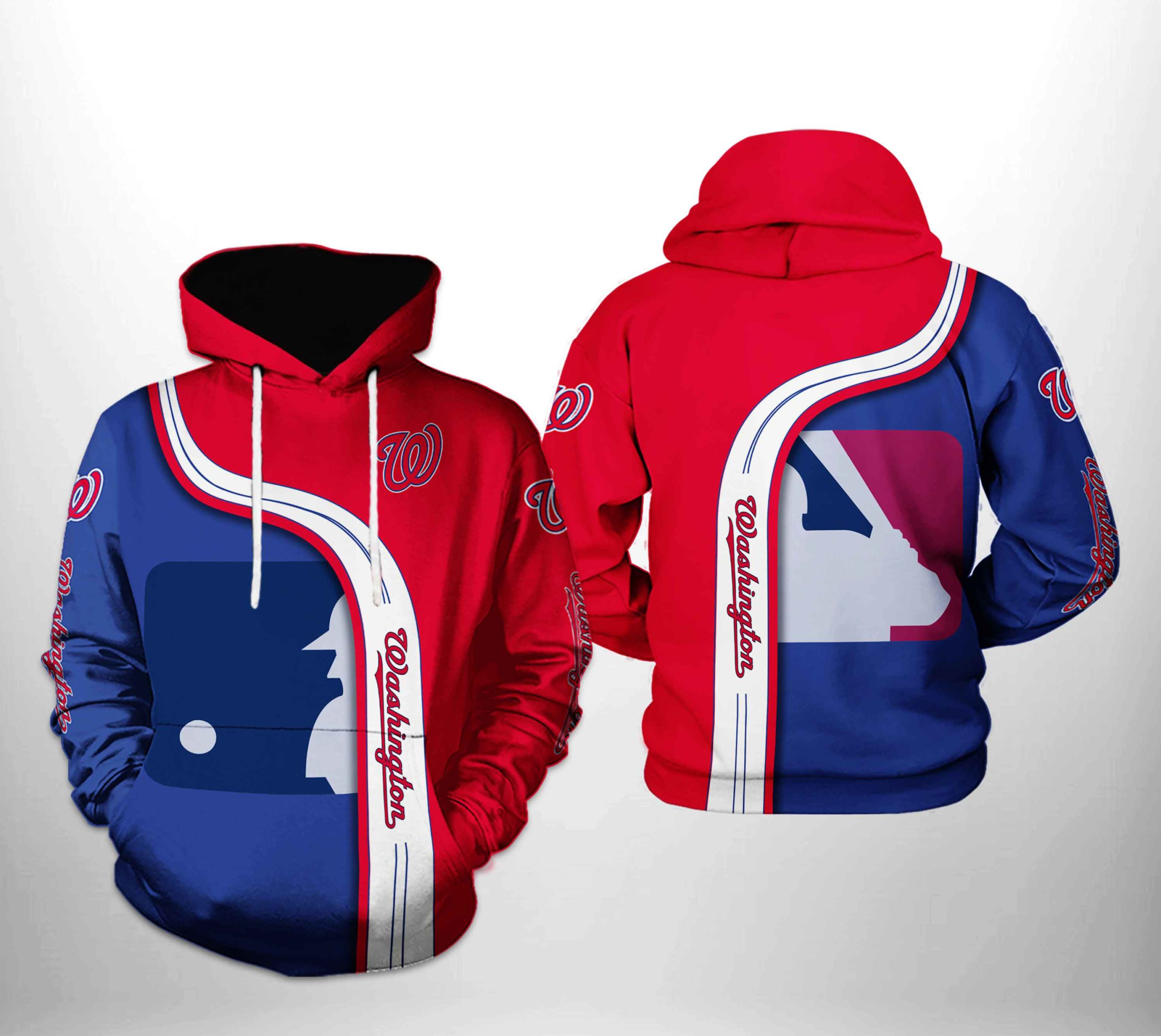 Washington Nationals MLB Team 3D Printed Hoodie/Zipper Hoodie