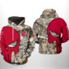 Washington State Cougars NCAA Camo Veteran Hunting 3D Printed Hoodie/Zipper Hoodie