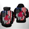 Washington State Cougars NCAA US Flag 3D Printed Hoodie/Zipper Hoodie