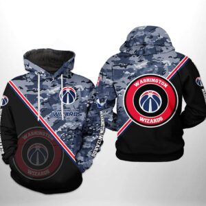 Washington Wizards NBA US Camo Team 3D Printed Hoodie/Zipper Hoodie