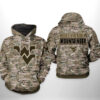 West Virginia Mountaineer NCAA Camo Veteran 3D Printed Hoodie/Zipper Hoodie