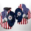 Winnipeg Jets NHL US FLag 3D Printed Hoodie/Zipper Hoodie