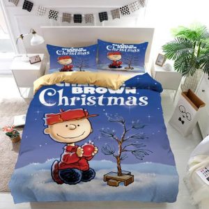 A Charlie Brown Christmas Peanuts Duvet Cover and Pillowcase Set Bedding Set
