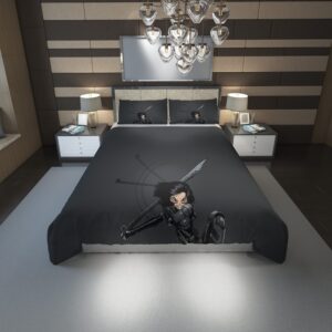 Alita Battle Angel Hd Duvet Cover and Pillowcase Set Bedding Set 1176