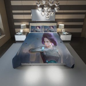 Alita Battle Angel Hd Duvet Cover and Pillowcase Set Bedding Set 1179