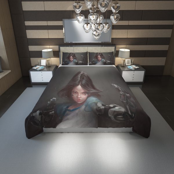 Alita Battle Angel Hd Duvet Cover and Pillowcase Set Bedding Set 1181