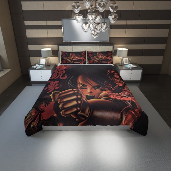 Alita Battle Angel Hd Duvet Cover and Pillowcase Set Bedding Set 1185