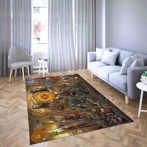 All The Characters In A Picture Of The Lord Of The Rings Living Room Rug Carpet
