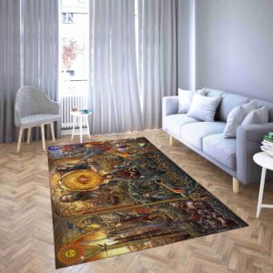 All The Characters In A Picture Of The Lord Of The Rings Living Room Rug Carpet