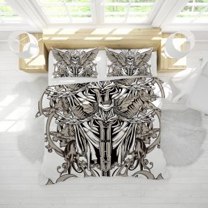 Angel Skull Duvet Cover and Pillowcase Set Bedding Set