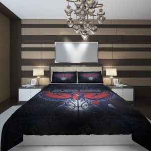 Atlanta Hawks 22 NBA Basketball ize Duvet Cover and Pillowcase Set Bedding Set