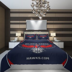 Atlanta Hawks 33 NBA Basketball ize Duvet Cover and Pillowcase Set Bedding Set