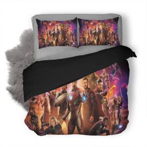 Avengers 4 End Game 2 Duvet Cover and Pillowcase Set Bedding Set 367