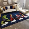 Avengers Walking The Street Living Room Rugs Carpet