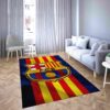 Barcelona Club Barcelona Football Club Yellow Red Blue Carpet Living Room Rugs