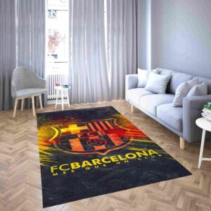 Barcelona Football Club Impressive Design Carpet Living Room Rugs