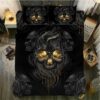 Black Duvet Cover and Pillowcase Set Bedding Set