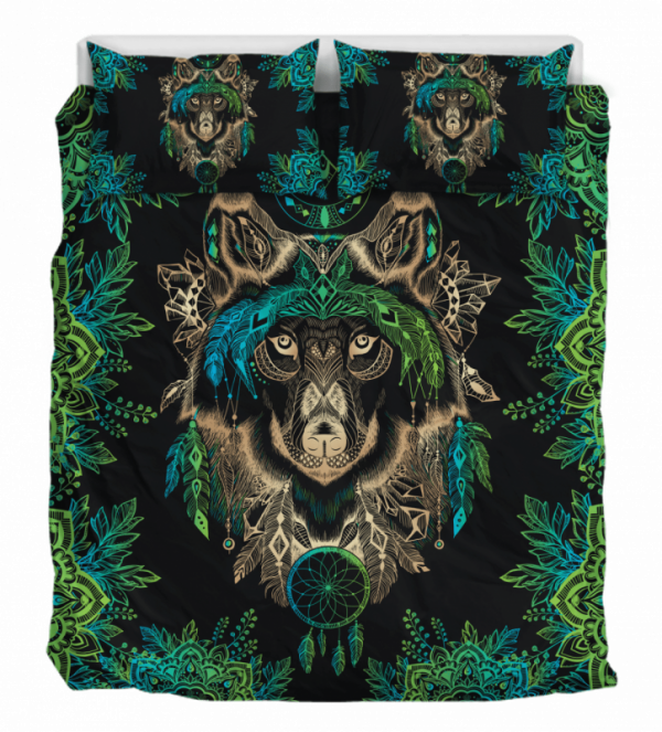Bohemian Wolf Duver Duvet Cover and Pillowcase Set Bedding Set 917