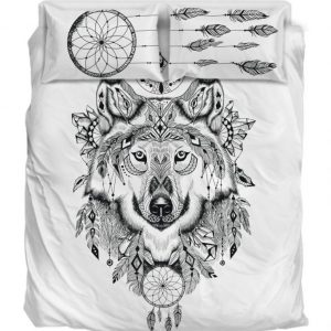 Bohemian Wolf Duver Duvet Cover and Pillowcase Set Bedding Set 919