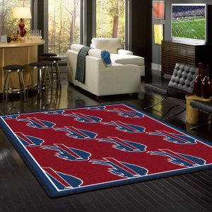 Buffalo Bills Repeat Carpet Living Room Rugs