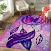 Butterfly Dream Catcher In The Purple Galaxy Carpet Living Room Rugs
