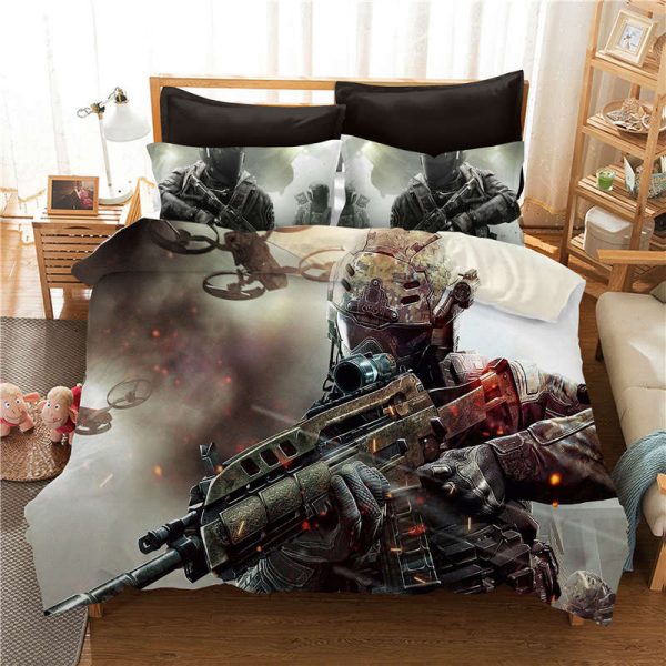 Call Of Duty 4 Duvet Cover and Pillowcase Set Bedding Set