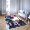 Captain America Of Single Carpet Living Room Rugs