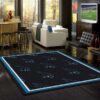 Carolina Panthers Repeat Carpet Living Room Rugs