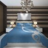 Charlotte Hornets 4 NBA Basketball ize Duvet Cover and Pillowcase Set Bedding Set