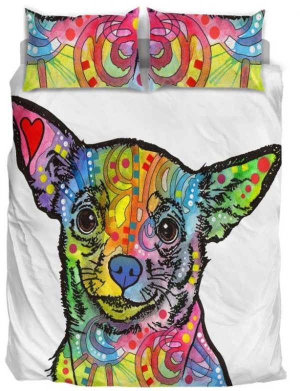 Chihuahua Duvet Cover and Pillowcase Set Bedding Set