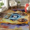 Colorful Dog Carpet Living Room Rugs
