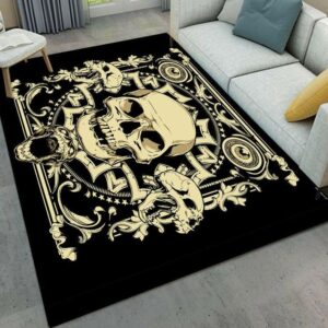 Cool Skull Rectangle Limited Edition Rug Carpet