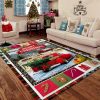 Country Life Red Truck Christmas Living Room Rug Carpet