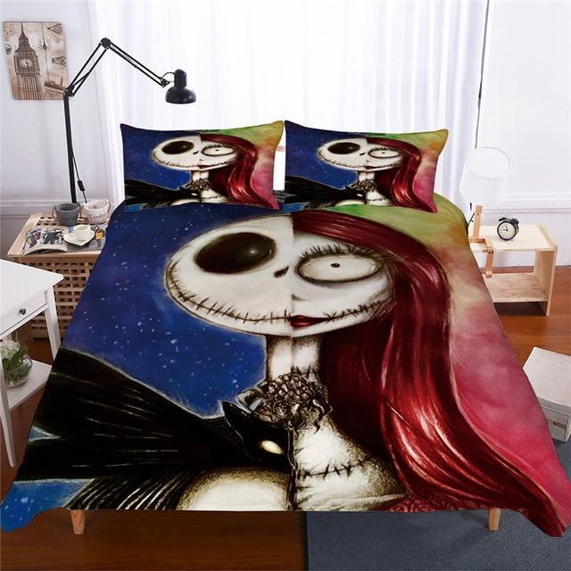 New Nightmare Before Christmas Duvet Cover with Pillow Cover Bed