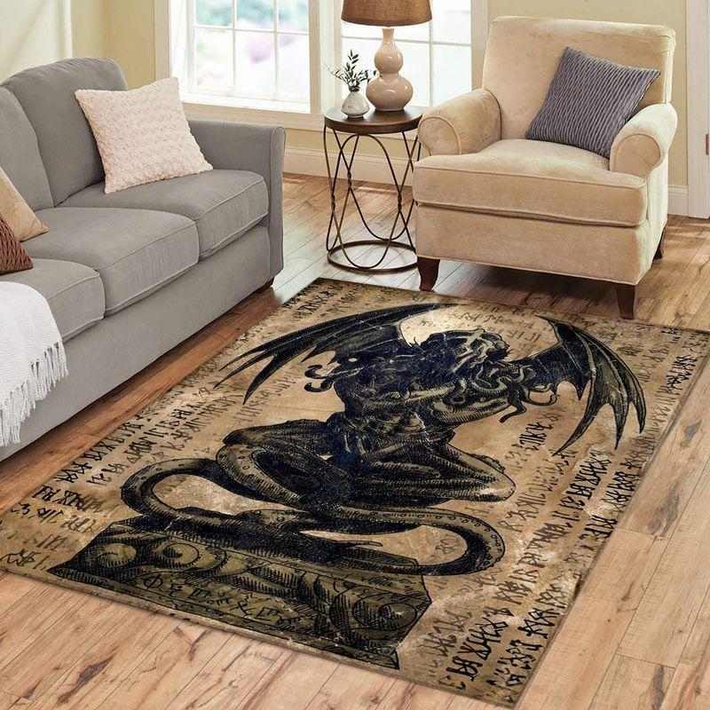 Cthulhu Lovecraft The Ancient Mighty Old God Area Limited Edition Rug Carpet