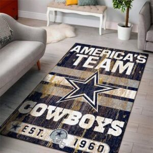 Dallas Cowboys Area Limited Edition Rug Carpet Cowboys All Time Creates Nfl Football Floor Decor 14