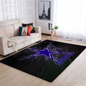 Dallas Cowboys Area Limited Edition Rug Carpet Nfl Football Floor Decor 1