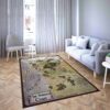 DandD sword coast map Living Room Rug Carpet